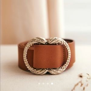 NWT Sézane Camel Leather Belt